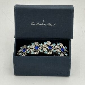 The Danbury Mint Stretch Bracelet Summer Breeze With Box Rhinestone Blue Aqua